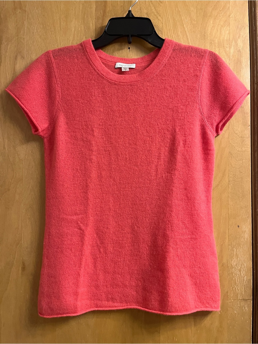 Cashmere Short-Sleeve Coral Knit S